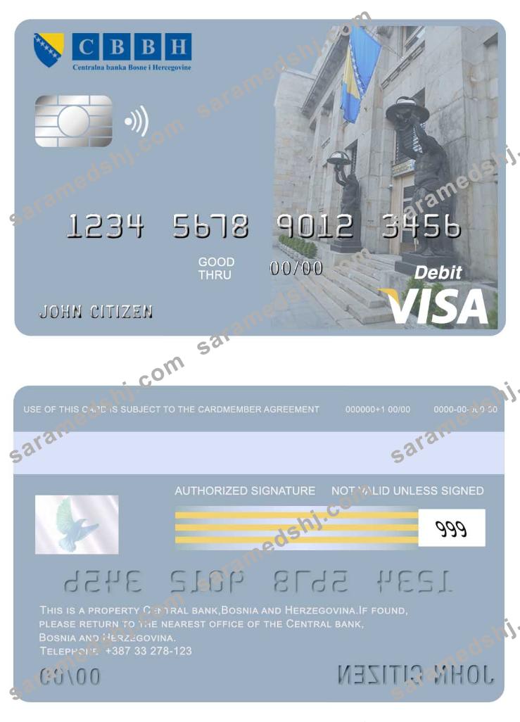 Bosnia and Herzegovina Central bank visa card